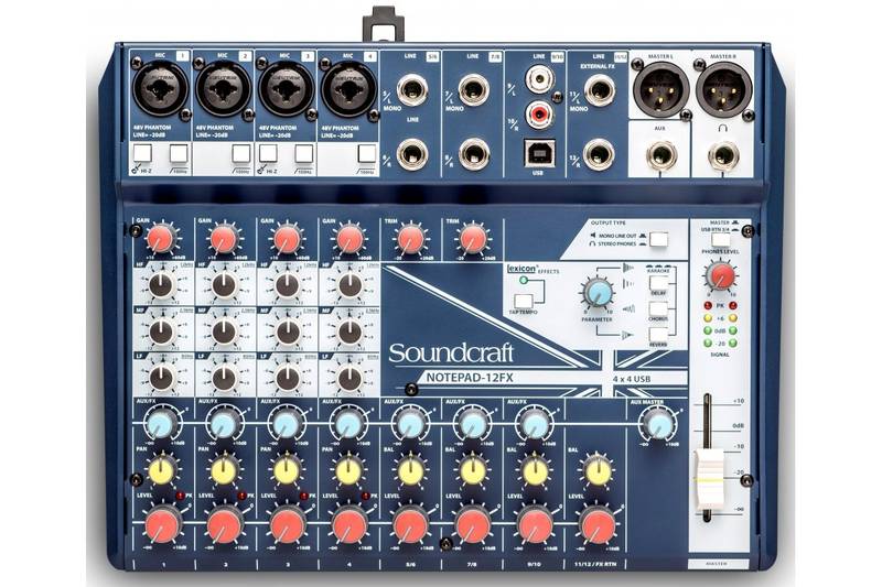 

Пассивный микшерный пульт SOUNDCRAFT Notepad-12FX 86624