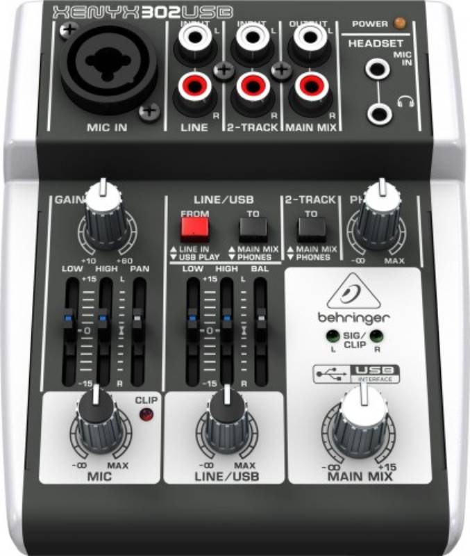

Пассивный микшерный пульт BEHRINGER XENYX302USB 53060