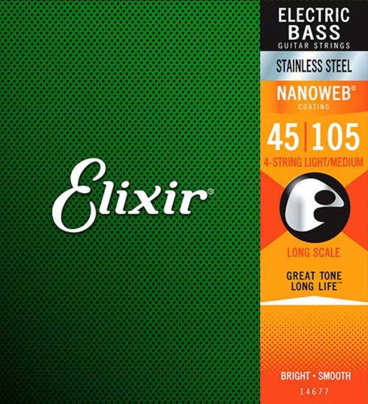 

Струны для бас-гитары ELIXIR Bass SS NW 5Lt 045 set 86372