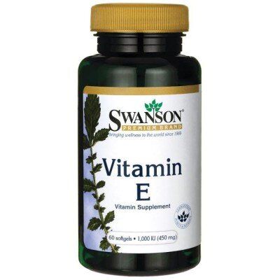 

Витамин Е, Vitamin E, Swanson, 1000 МЕ (450 мг), 60 гелевых капсул (SWA-11439)