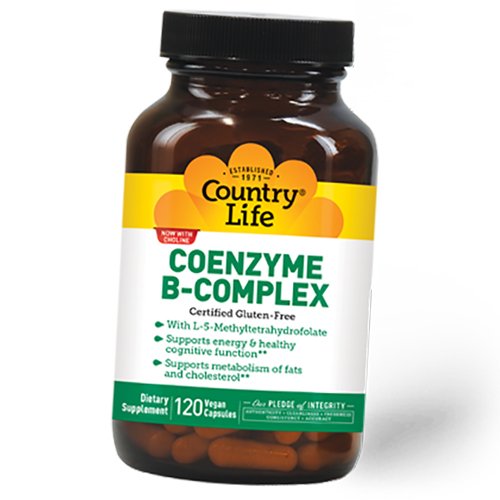 

Комплекс Коензимов группы В, Coenzyme B-Complex, Country Life 120вегкапс (36124026)