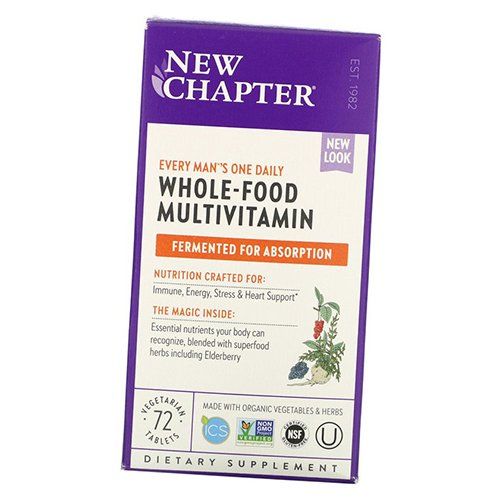 

Мультивитамины для мужчин, Every Man's One Daily Multivitamin, New Chapter 72вегтаб (36377010)