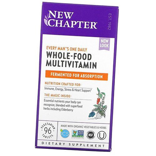 

Мультивитамины для мужчин, Every Man's One Daily Multivitamin, New Chapter 96вегтаб (36377010)