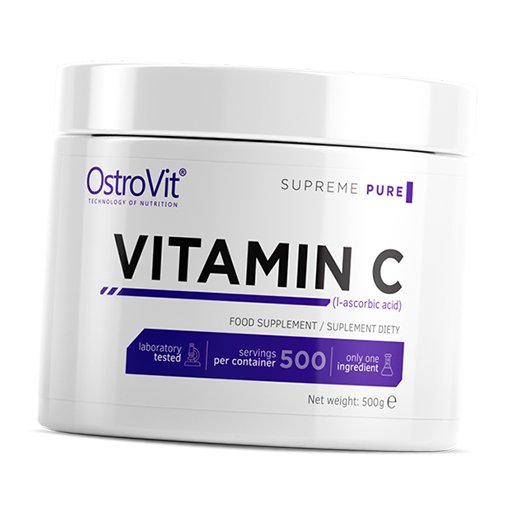 

Витамин С порошок, Vitamin C Powder, Ostrovit 500г Без вкуса (36250011)