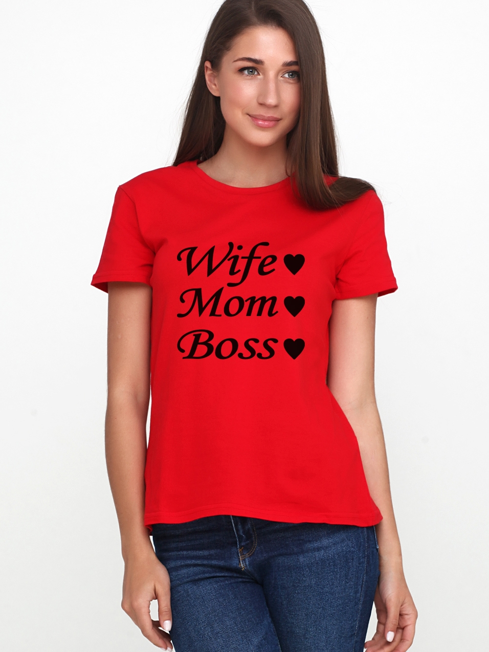 

Футболка Malta 18Ж425-17-П3 Wife-Mom-Boss-B XL (48) Красная