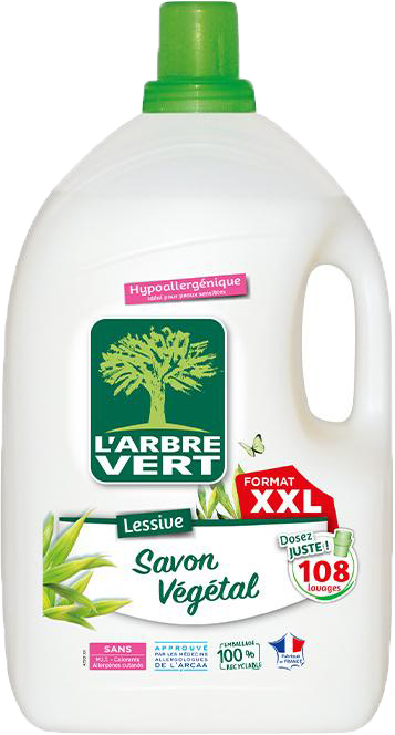 

Жидкое средство для стирки L'Arbre Vert Растительное мыло 4.9 л