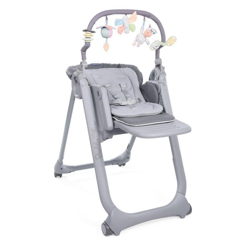 

Стульчик для кормления Chicco Polly Magic RELAX серый (79502.21)