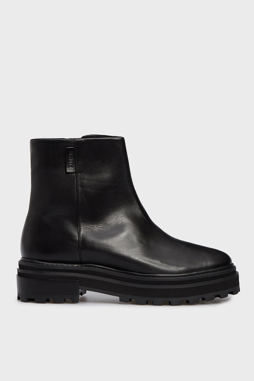 

Женские черные кожаные ботинки Schutz 37 S2106100040002U
