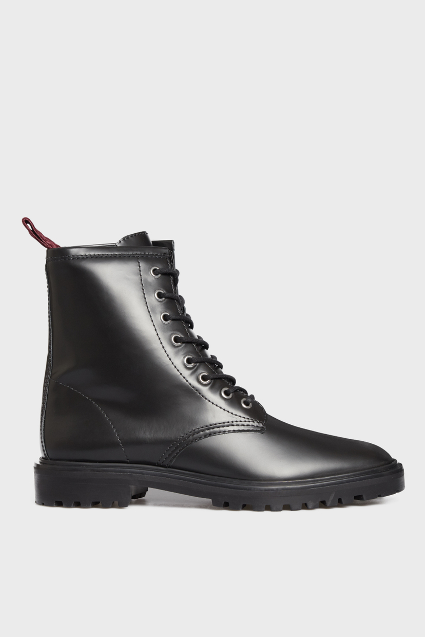 

Женские черные кожаные ботинки Schutz 40 S2076600080001U