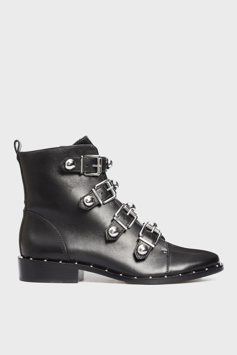 

Женские черные кожаные ботинки Schutz 36 S2007100200002U