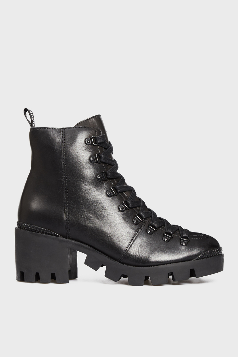 

Женские черные кожаные ботильоны Schutz 40 S2055700290001U