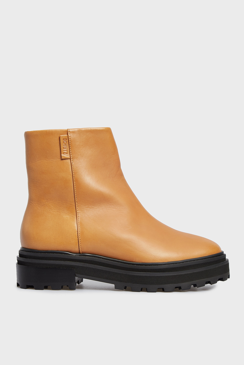 

Женские желтые кожаные ботинки Schutz 38 S2106100040001U