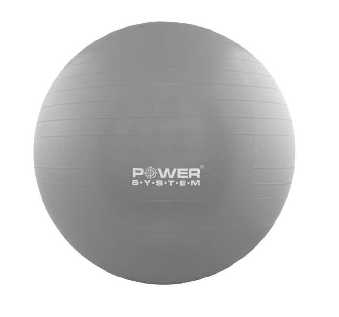

Мяч для фитнеса и гимнастики (PS-4011) Power system 55х55 см Серый 000156489
