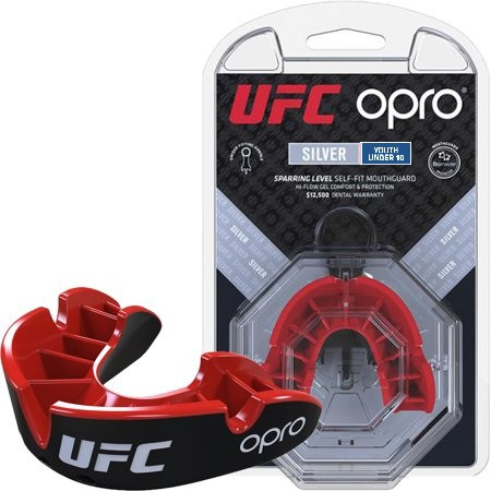 

Капа Junior Silver UFC Hologram Opro Junior Черно-красный 000156684