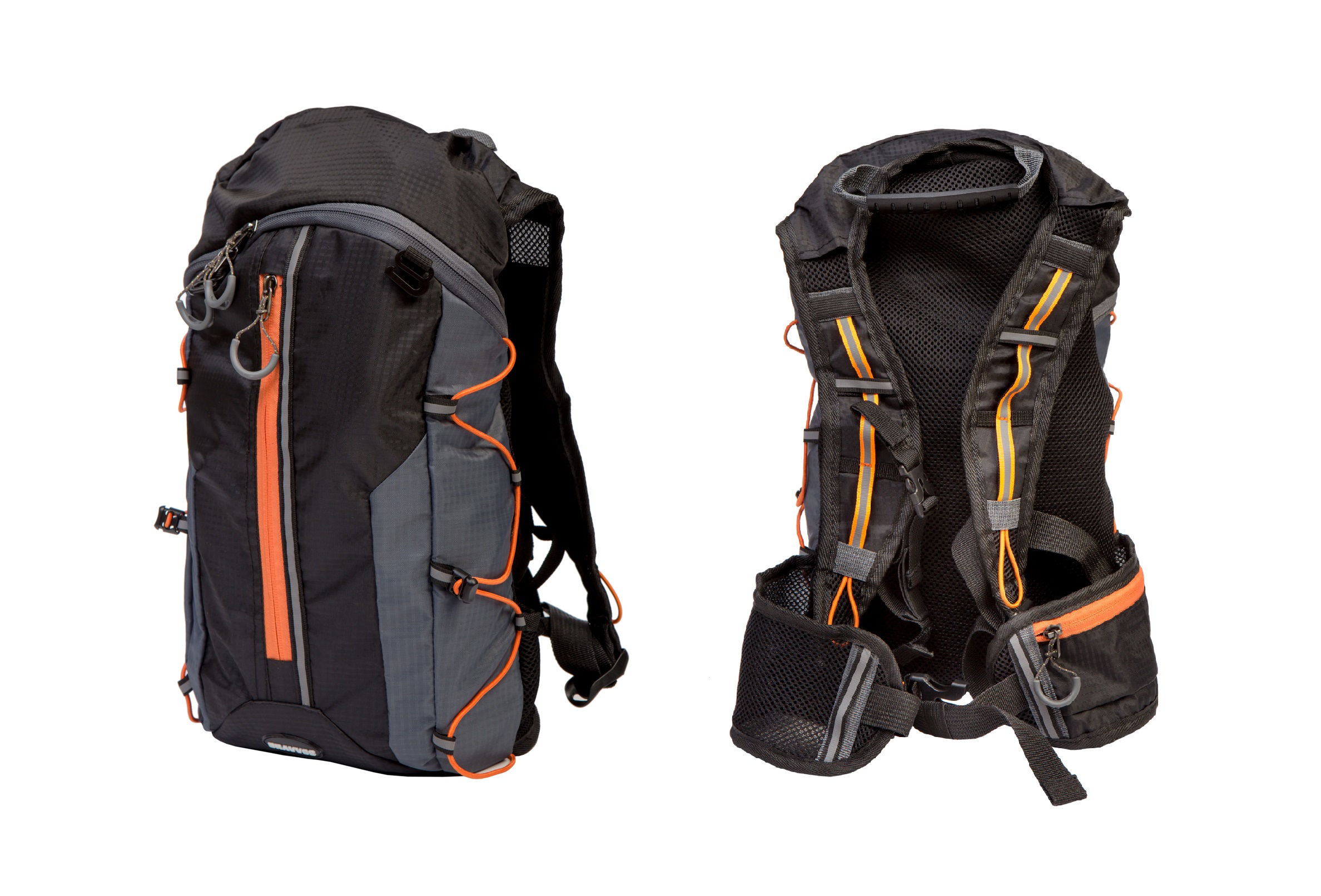 

Рюкзак QIJIAN BAGS B-300 44х26х9cm черно-серо-оранжевый BKP-002