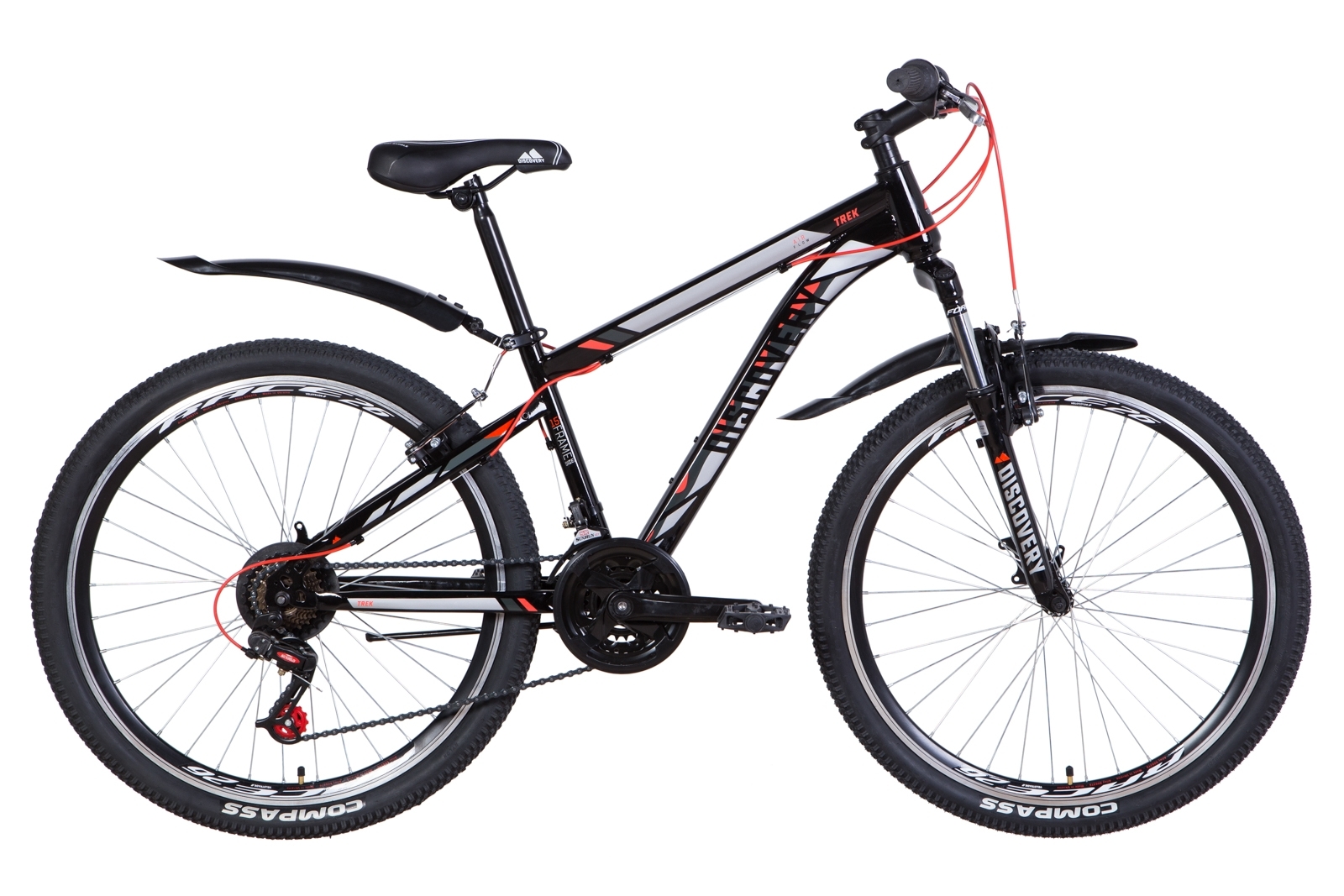 

Велосипед 26" Discovery TREK 2021 (черно-красный) Discovery OPS-DIS-26-377