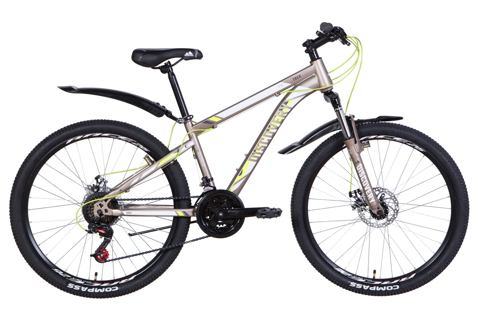 

Велосипед 26" Discovery TREK DD 2021 (серый с желтым (м)) Discovery OPS-DIS-26-391