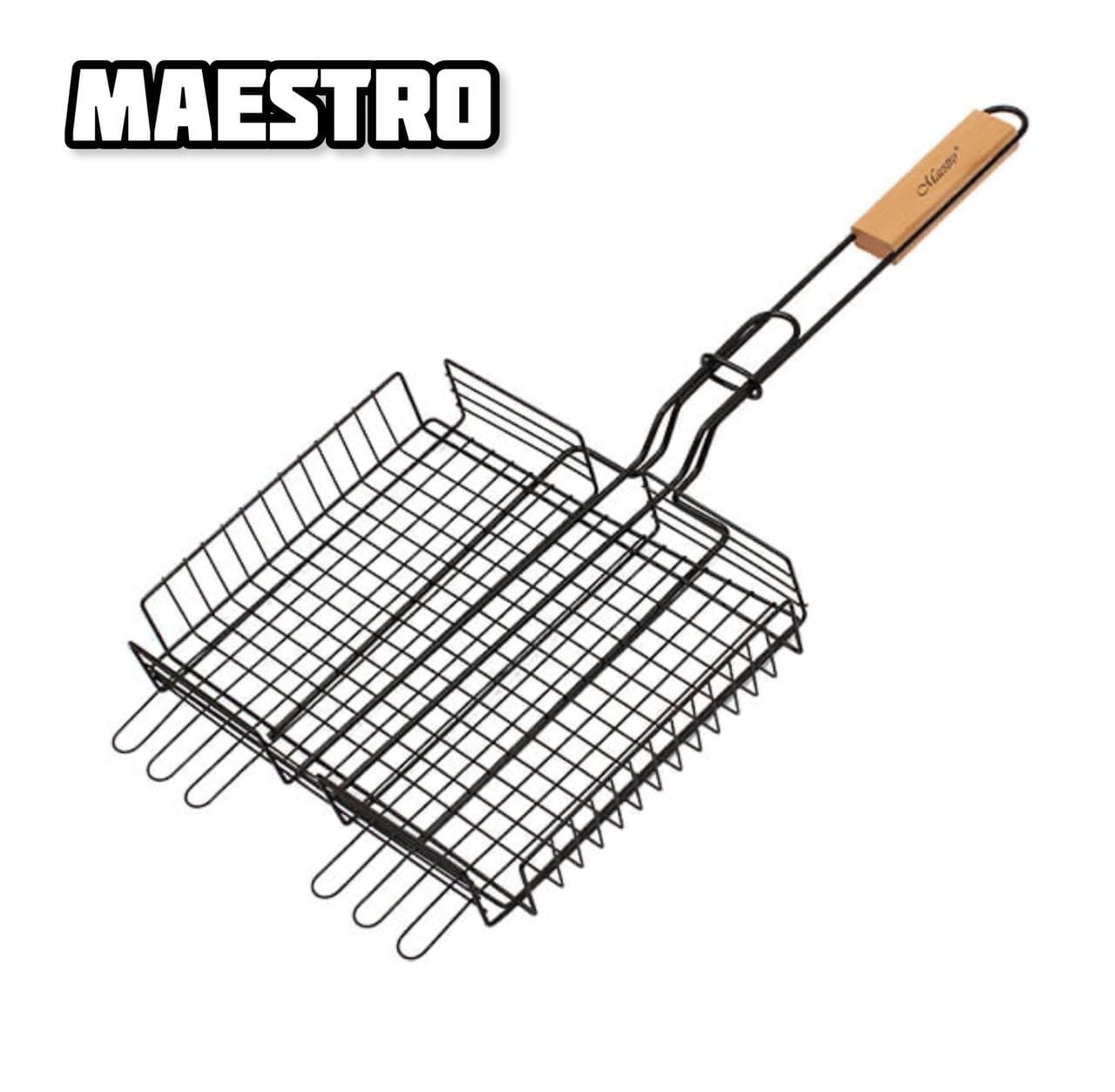 

Глубокая решетка-гриль для мангала Maestro MR-1002, 25*30см, Черная