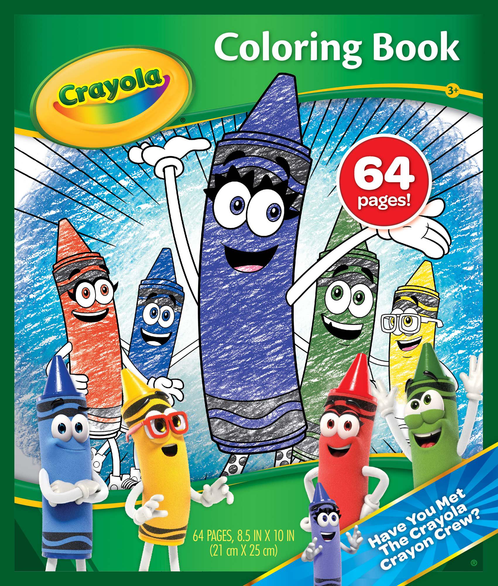 

Книга-раскраска Команда восковых карандашей, Crayola (12-62801)