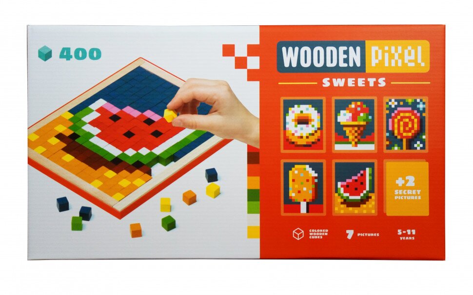 

Мозаика «Wooden pixel 6» Сладости Cubika