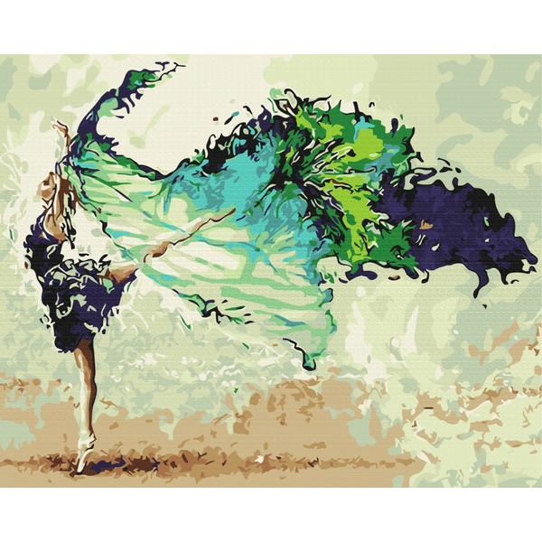 

Картина по номерам / анти-стресс раскраска Mono Art Вдохновение в танце (BS006)
