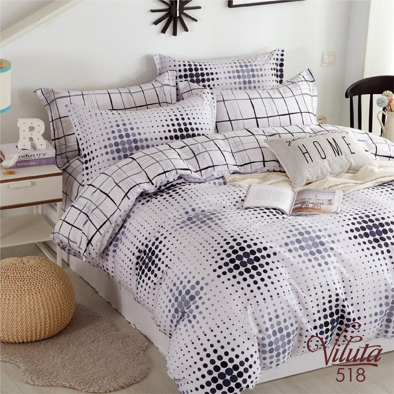 

Постельное белье Вилюта сатин твил - 518 полуторное