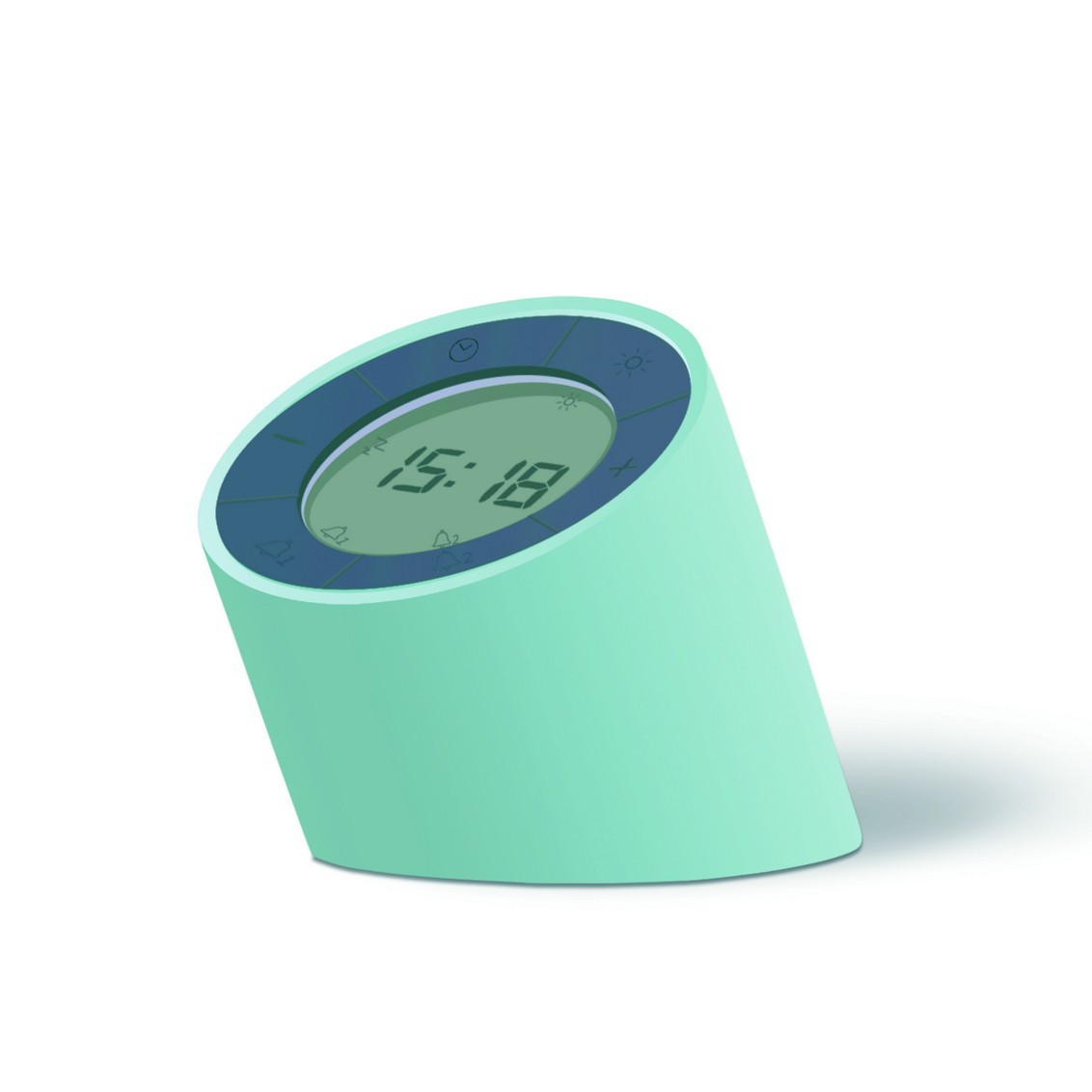 

Настольный будильник-лампа Gingko G001GN "THE EDGE LIGHT" с регулировкой яркости, зеленый