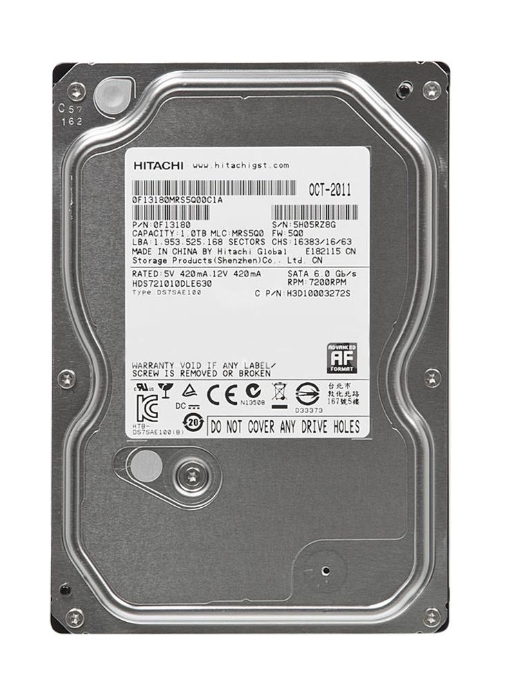 

Жесткий диск Hitachi HGST Deskstar HDD 1ТБ 7200об/м 32МБ 3.5" SATA III (HDS721010DLE630) Refurbrished