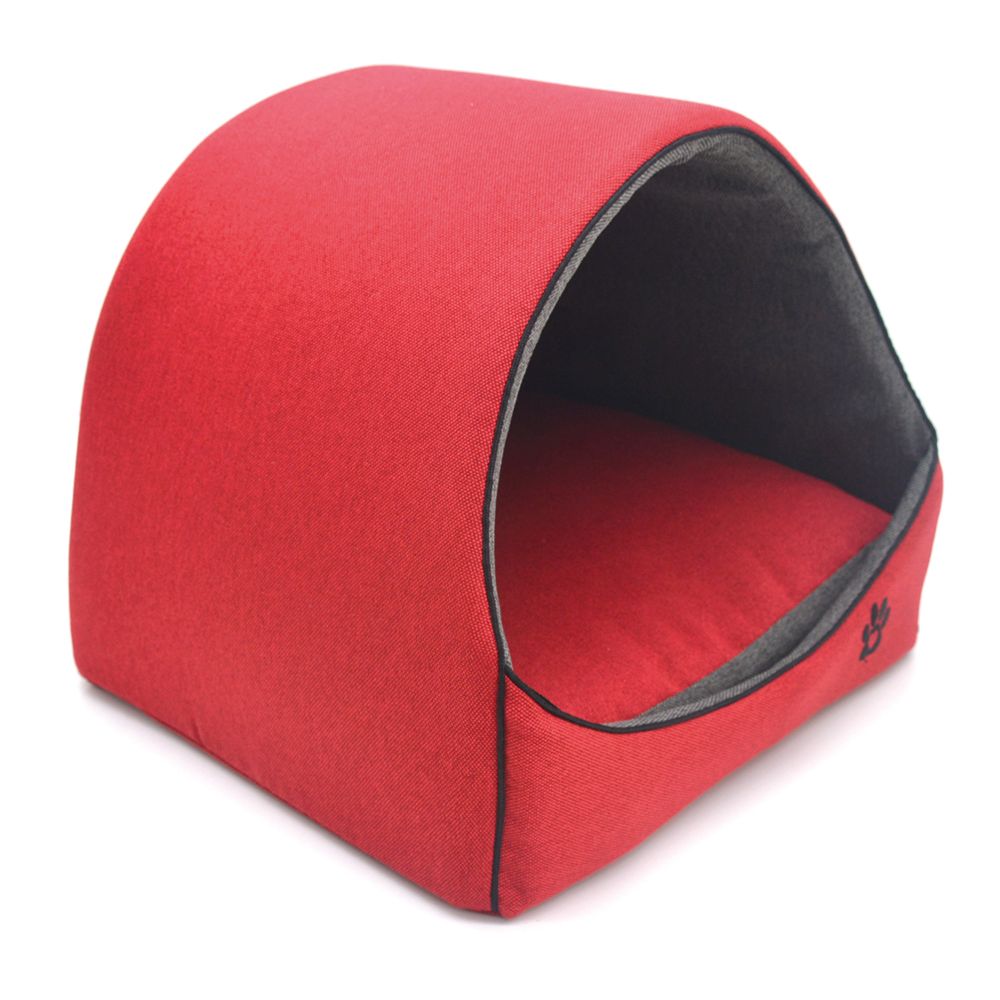 

Домик для кота Loft Comfort LORI 42.5х37.5х37.5см Красный + Серый