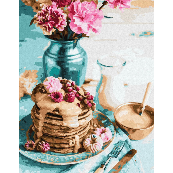 

Картина по номерам / анти-стресс раскраска Brushme Панкейки на завтрак (PGX34848)