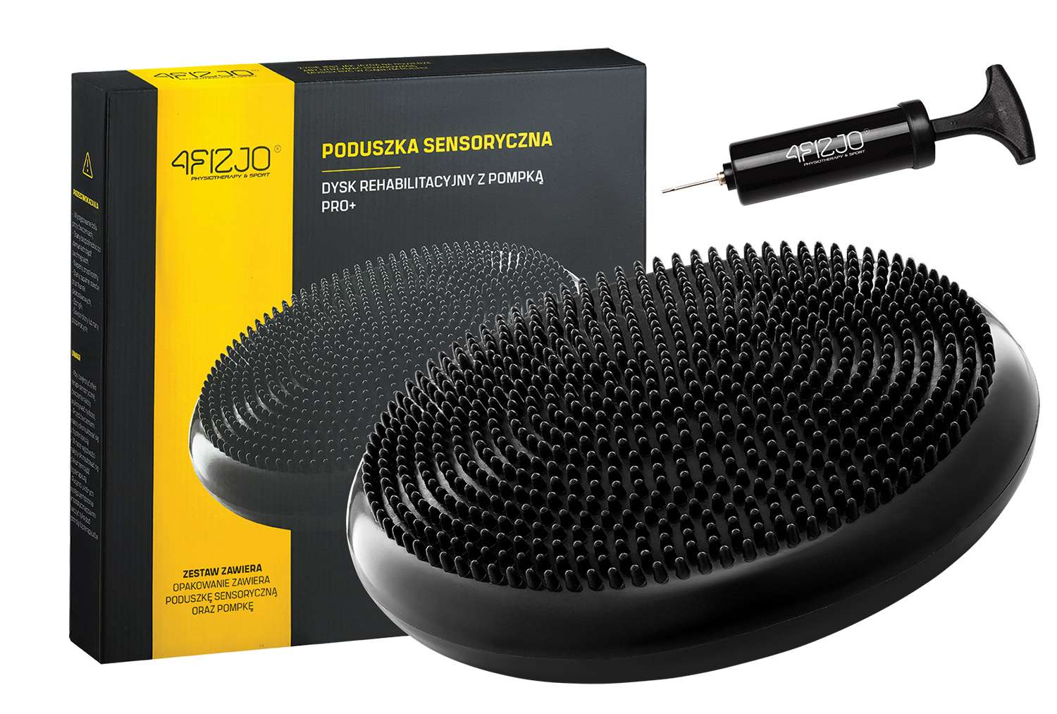 

Балансировочная подушка 4FIZJO 4FJ0021 сенсомоторная массажная Black (227661)