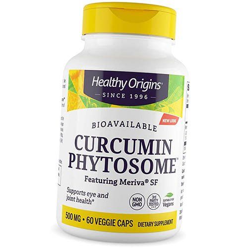 

Куркумин Фитосомный, Curcumin Phytosome 500, Healthy Origins 60вегкапс (71354002)