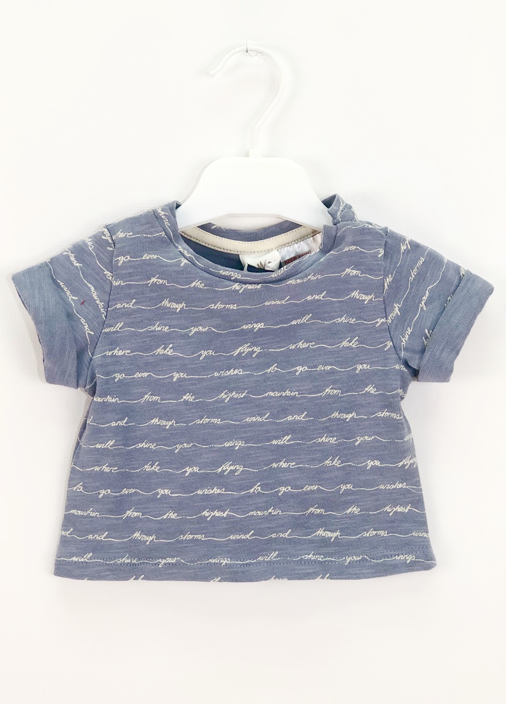

Футболка H&M KEL4620502 0-1 мес. (50 см.) серый
