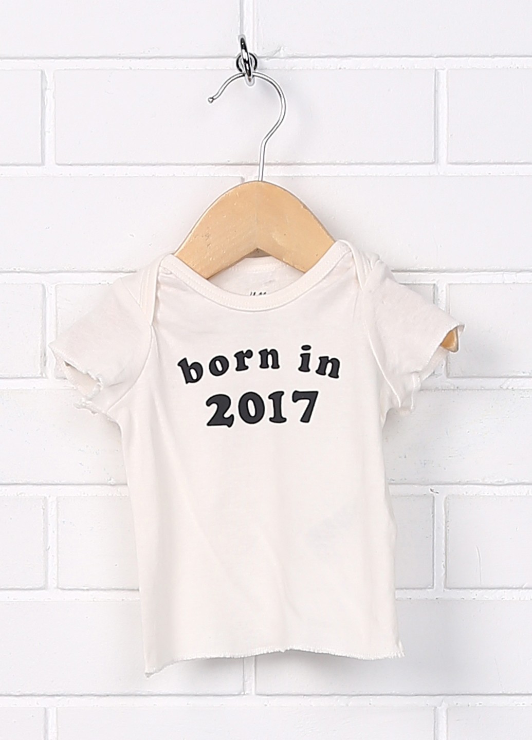

Футболка H&M HID510698 1-2 мес. (56 см.) молочный