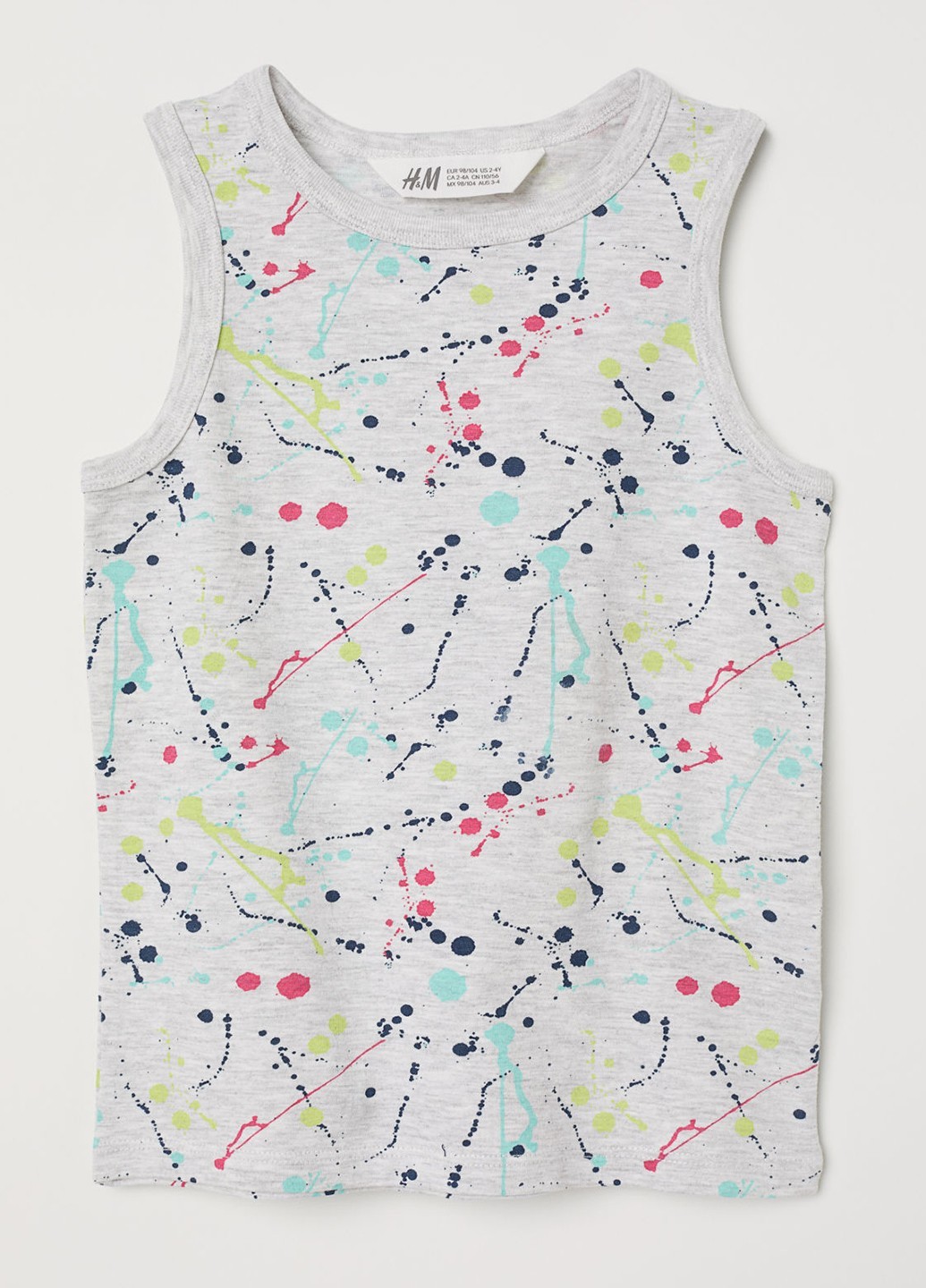 

Майка H&M HID510670 6-8 лет (122-128 см.) серый