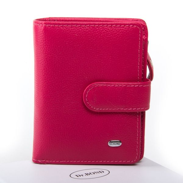 

Женский кожаный кошелек Classik DR. BOND WN-2 pink-red