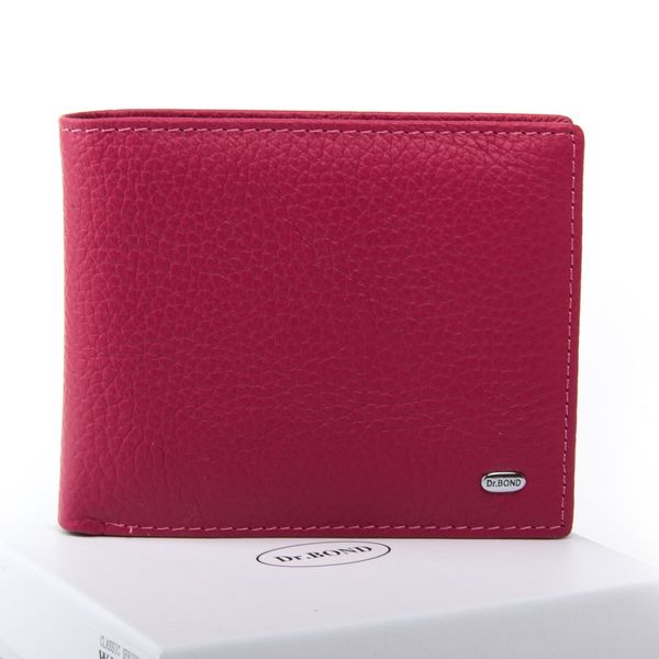 

Женский кожаный кошелек Classik DR. BOND WN-7 pink-red