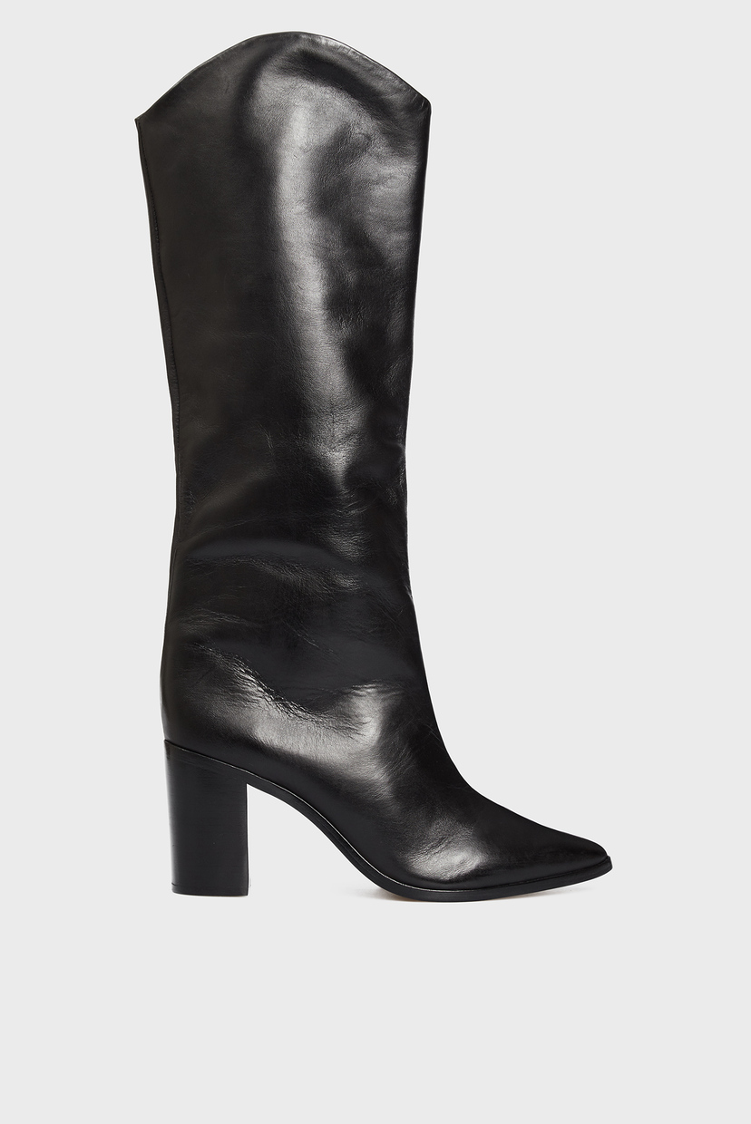 

Женские черные кожаные сапоги Schutz 40 S2013200680029U