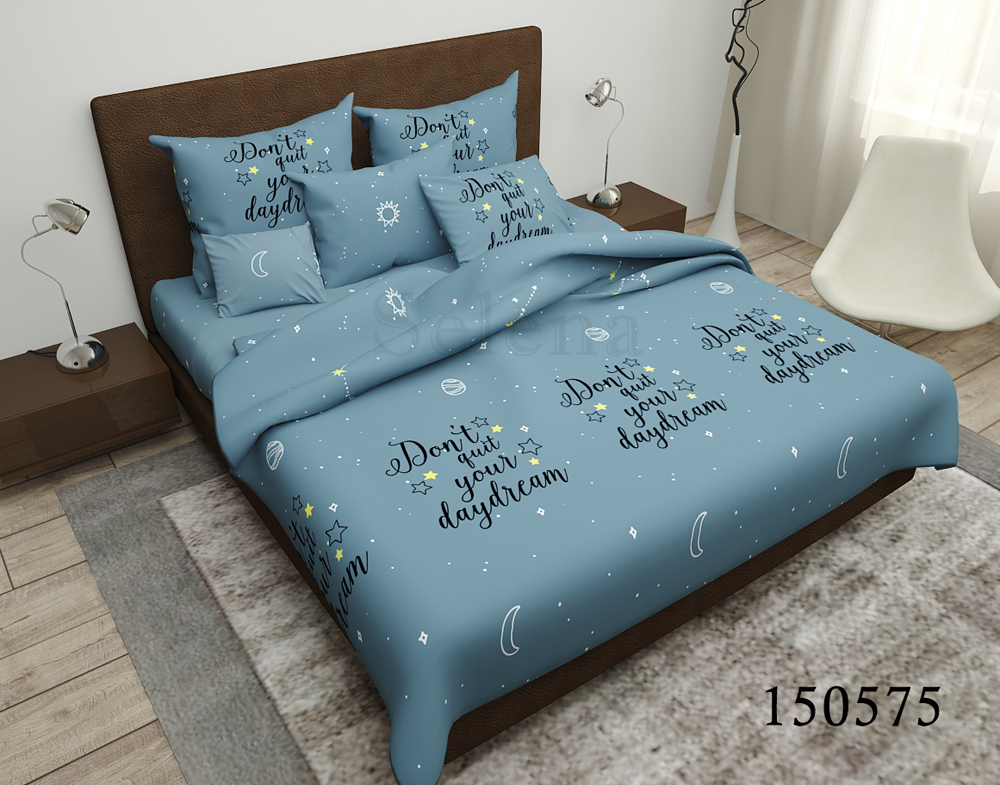 

Комплект постельного белья Selena Бязь Light Спокойной ночи полуторный 150575