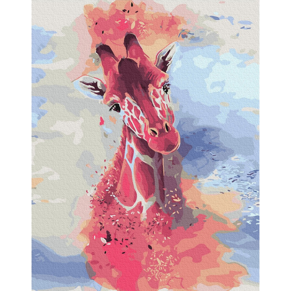 

Картина по номерам / анти-стресс раскраска Mono Art Жираф акварелью (GX32050)