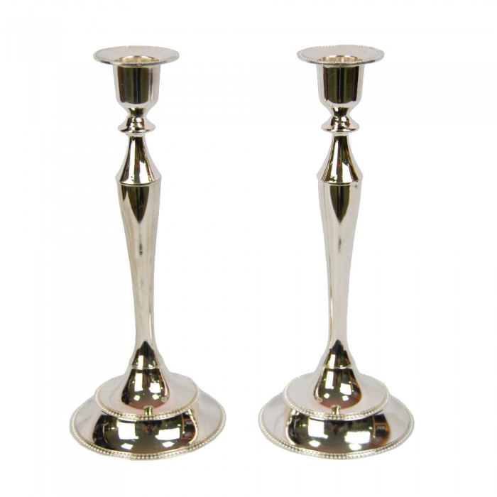 

Подсвечник из 2 шт Silver 25х5 см Серебристый