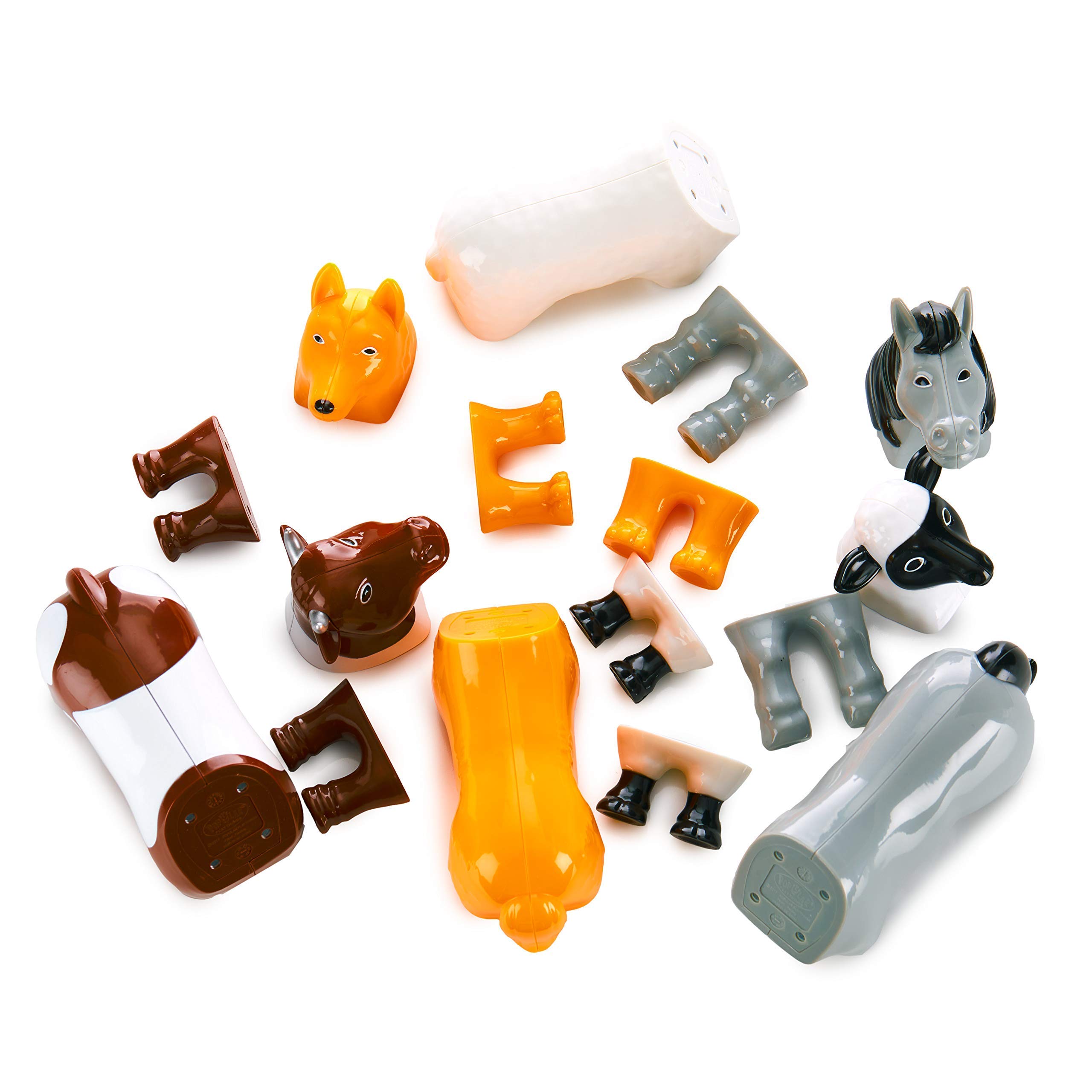 

Пазл 3D детский магнитные животные POPULAR Playthings Mix or Match (корова, лошадь, овца, собака)