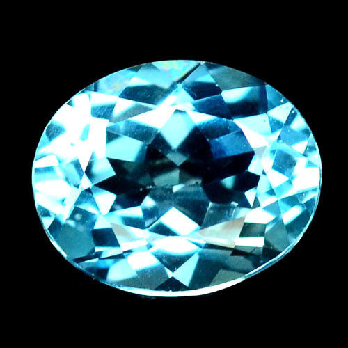 

Топаз 11.8*9мм sky blue овал Е14057