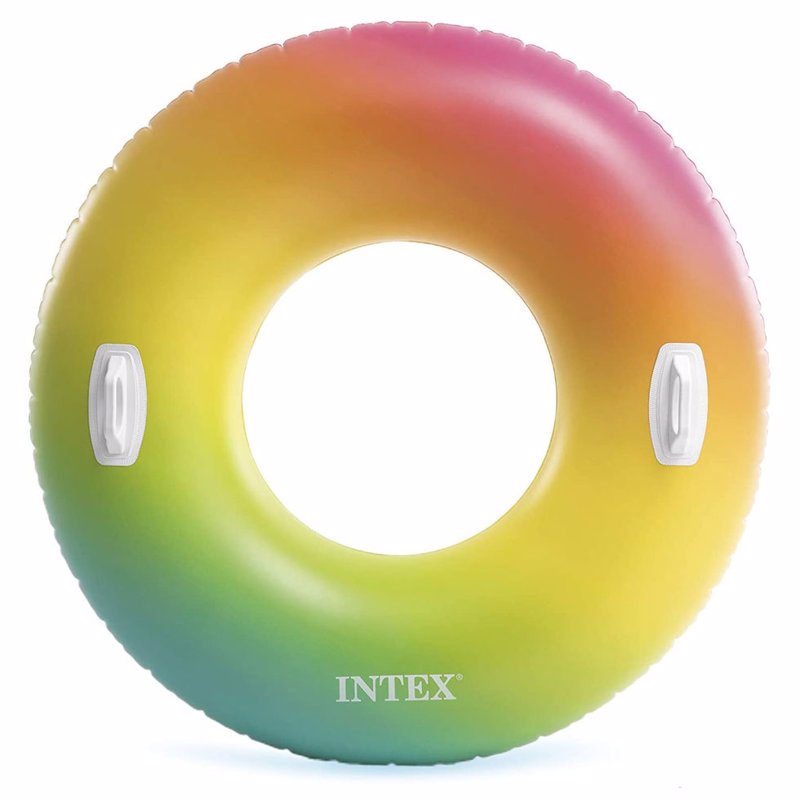 

Надувной круг с ручками Intex 58202 "Вихрь цвета" Color Whirl Tube (122 см)