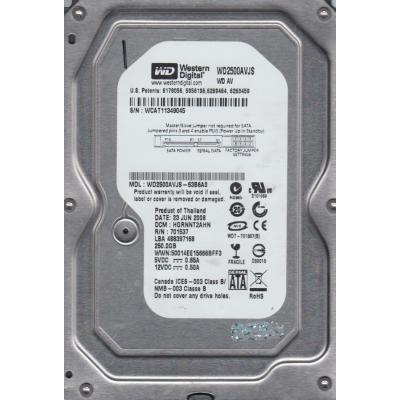

Жесткий диск 3.5" 250Gb WD (WD2500AVJS)