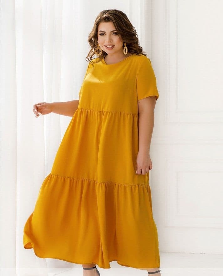 

Платье Prikid P&I Горчичный 5XL (56-58) 17-259_1.2