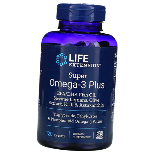 

Super Omega-3 Plus Life Extension 120гелкапс (67346003)