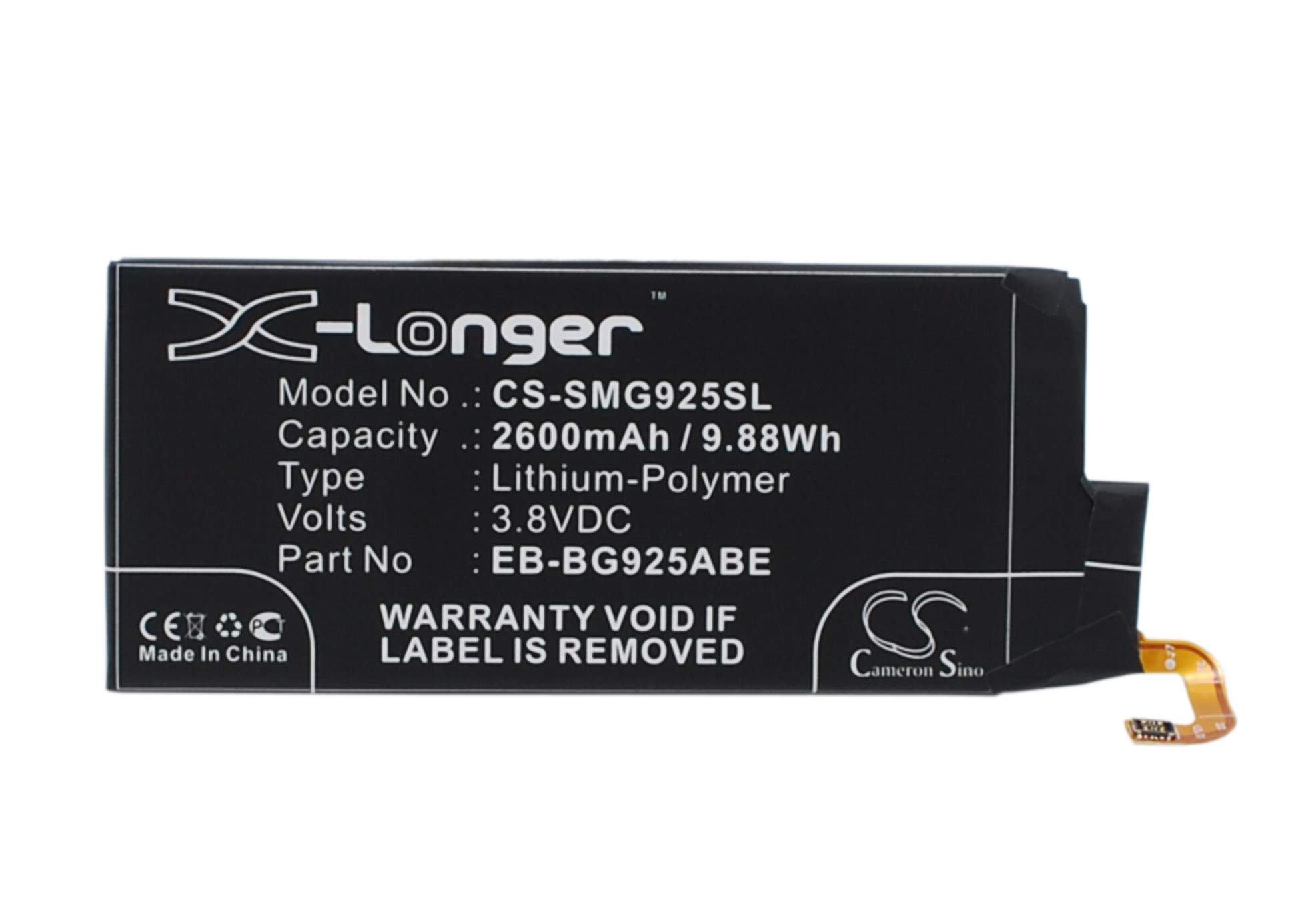 

Аккумулятор Samsung EB-BG925ABE 2600 mAh Cameron Sino