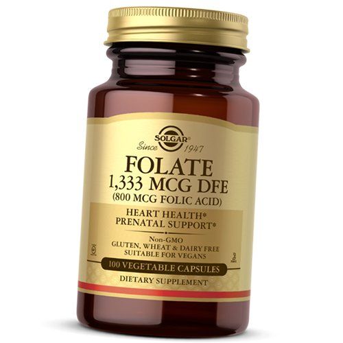 

Фолиевая кислота, Folic Acid 800, Solgar 100вегкапс (36313191)