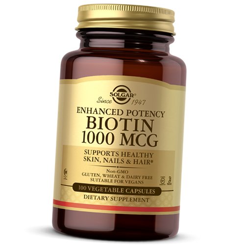 

Биотин, Biotin 1000, Solgar 100вегкапс (36313188)